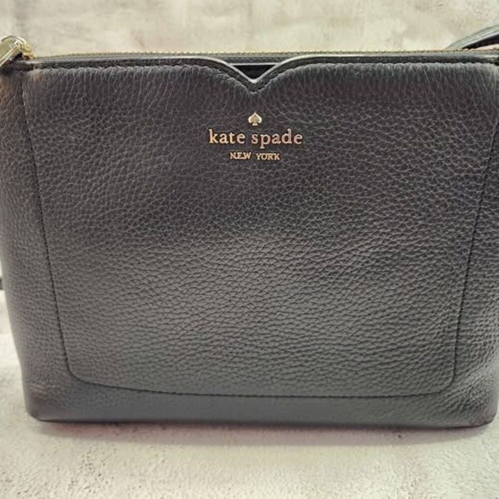 Kate Spade Black Pebbled Leather Crossbody Bag